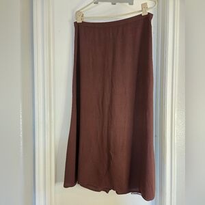 Reformation Chocolate Brown Maxi Skirt, Size Medium